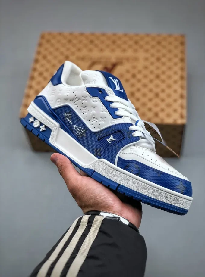 Louis Vuitton #54 Signature Blue White Trainer