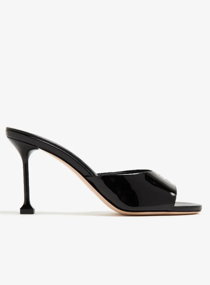 Miu Miu Patent Leather Mules Black