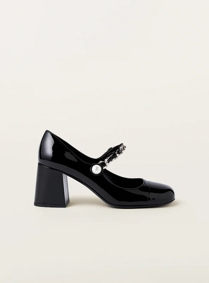 Miu Miu Patent Leather Pumps Black