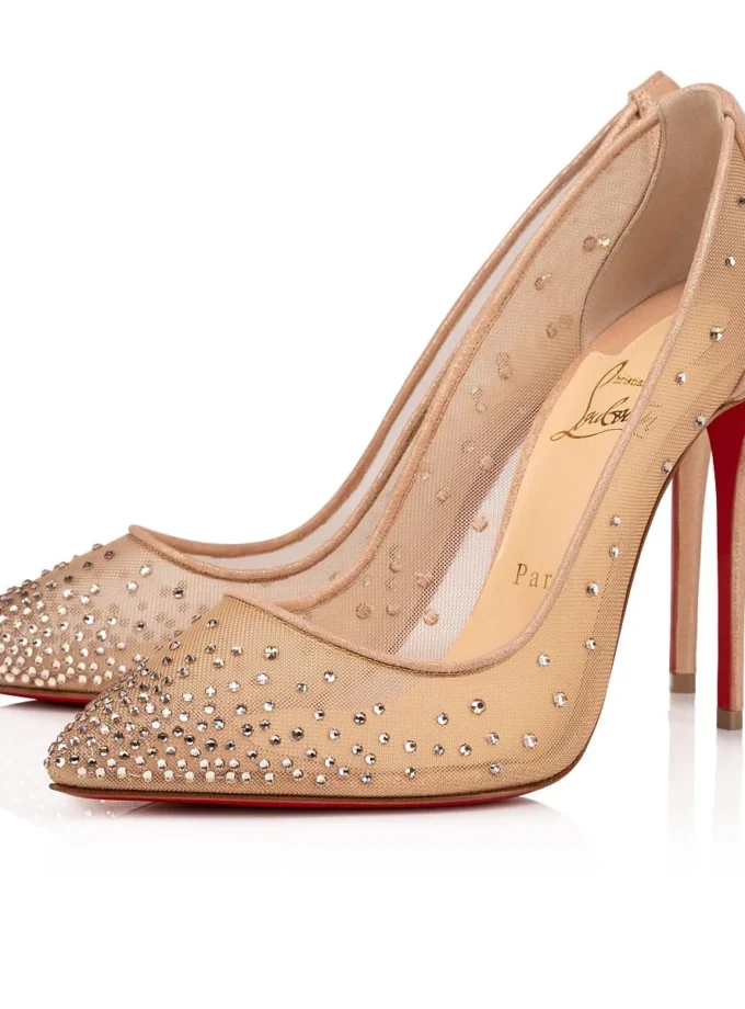 Christian Louboutin Follies Strass Light Silk Pumps
