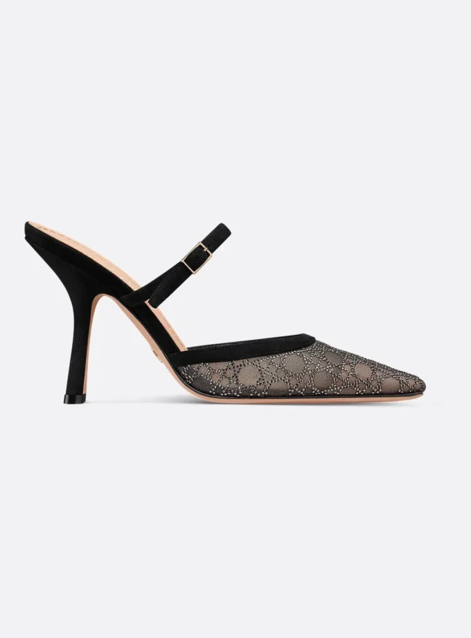 Dior Capture Heeled Mule Black