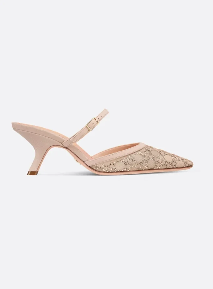 Dior Capture Heeled Mule Nude