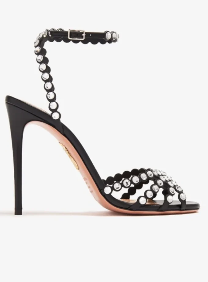 Aquazzura Tequila Sandal 105 mm Black