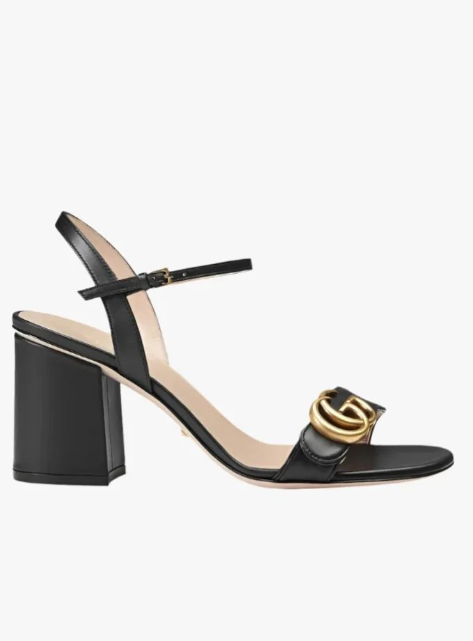 Gucci Marmont GG Block Heel Sandals