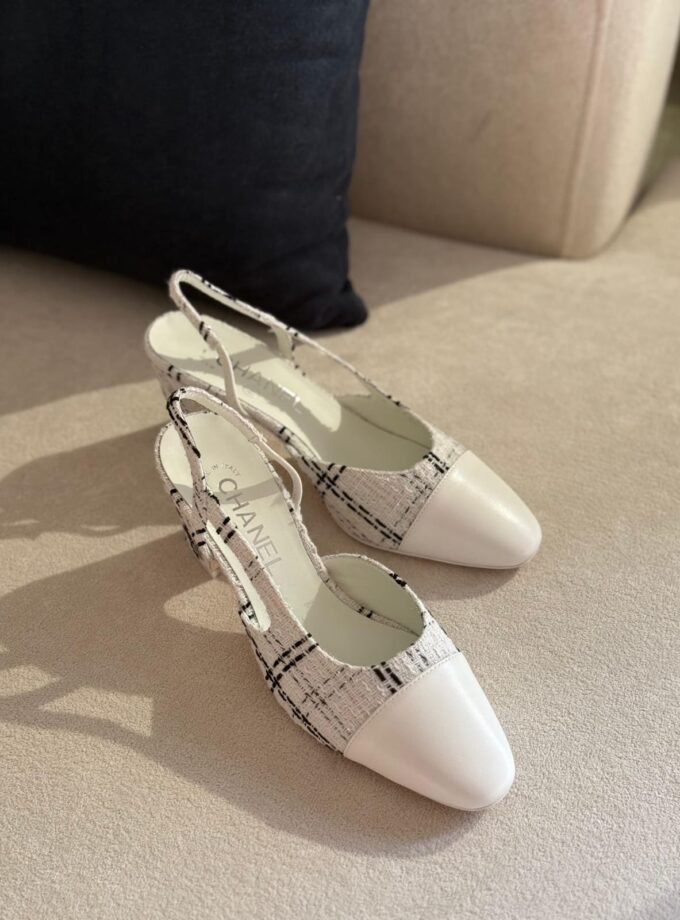 Chanel White Flat Heel White