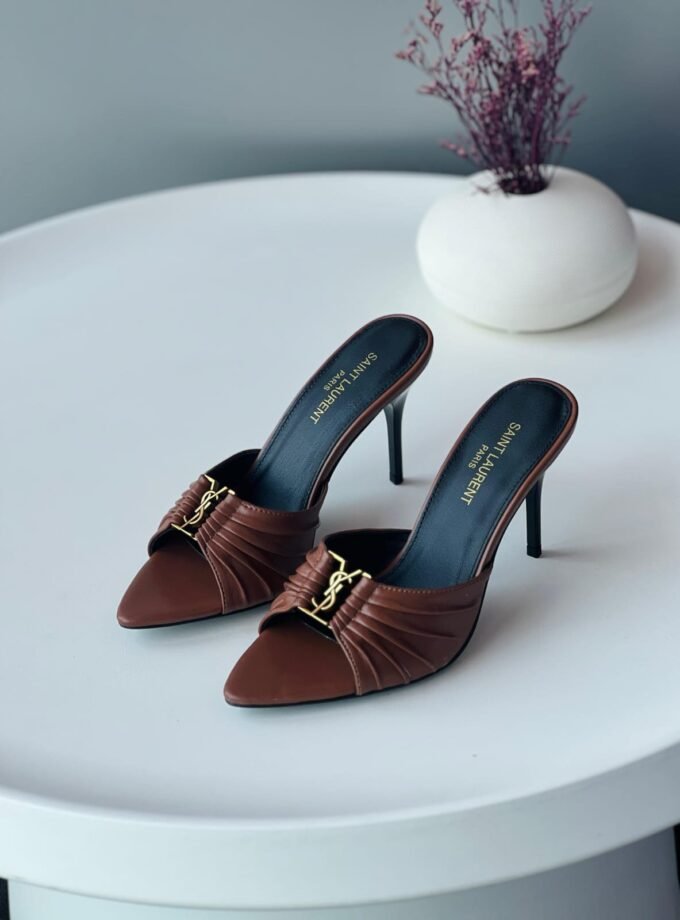 Saint Laurent Mules for Women Brown