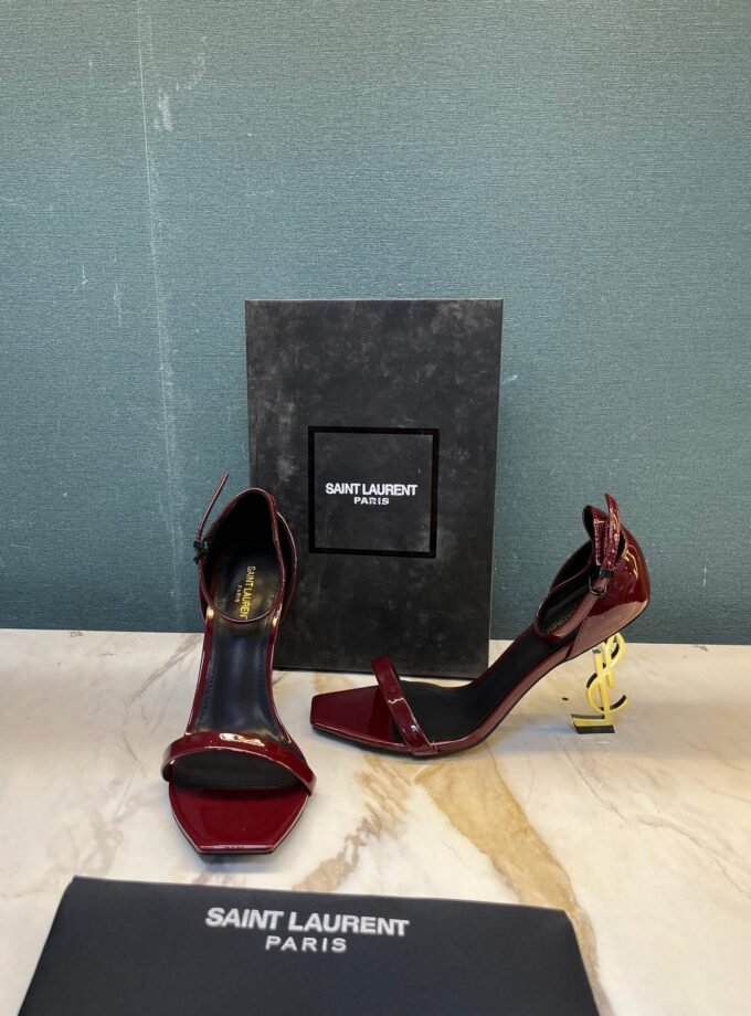 Saint Laurent Opyum Sandals Red