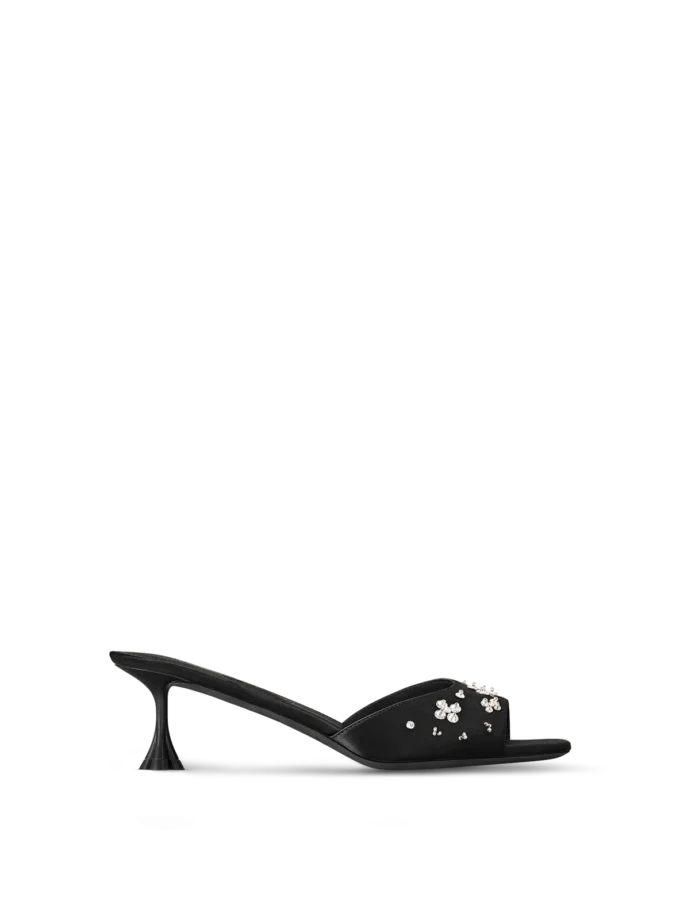 LV Mirage Blossom Mule Black