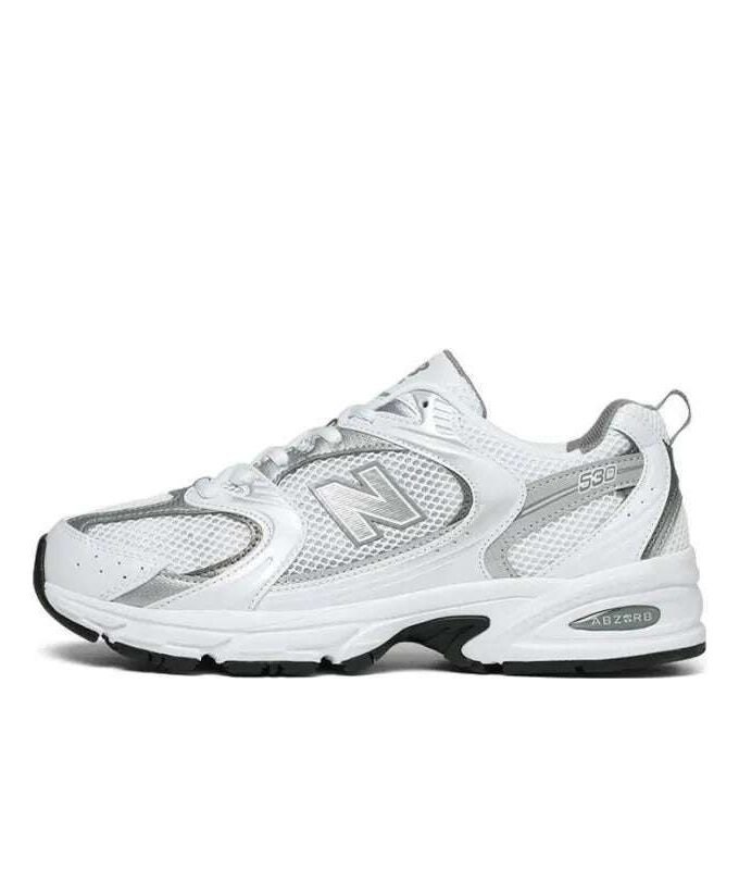 New Balance 530 White Silver Metallic