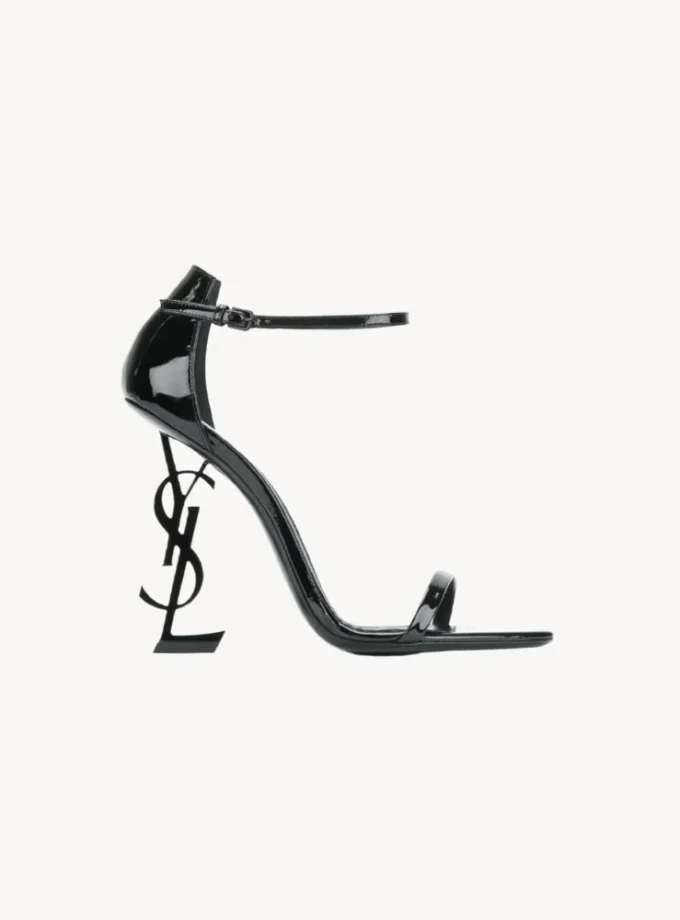 Saint Laurent Black Opyum Sandals
