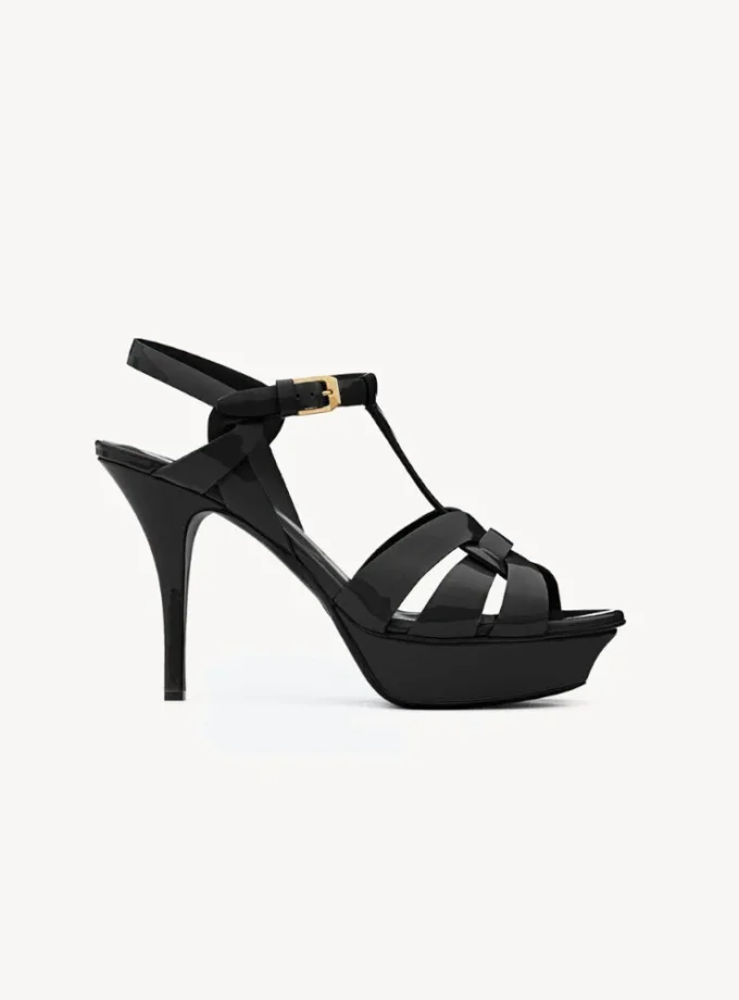 Saint Laurent Tribute Black Sandals