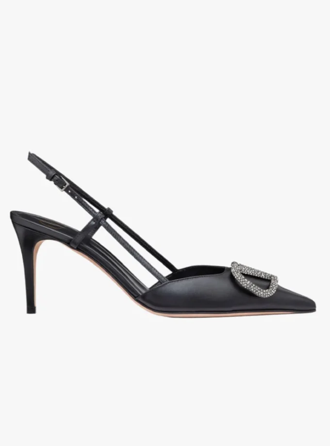 Valentino Garavani VLogo Signature Slingback pumps Black