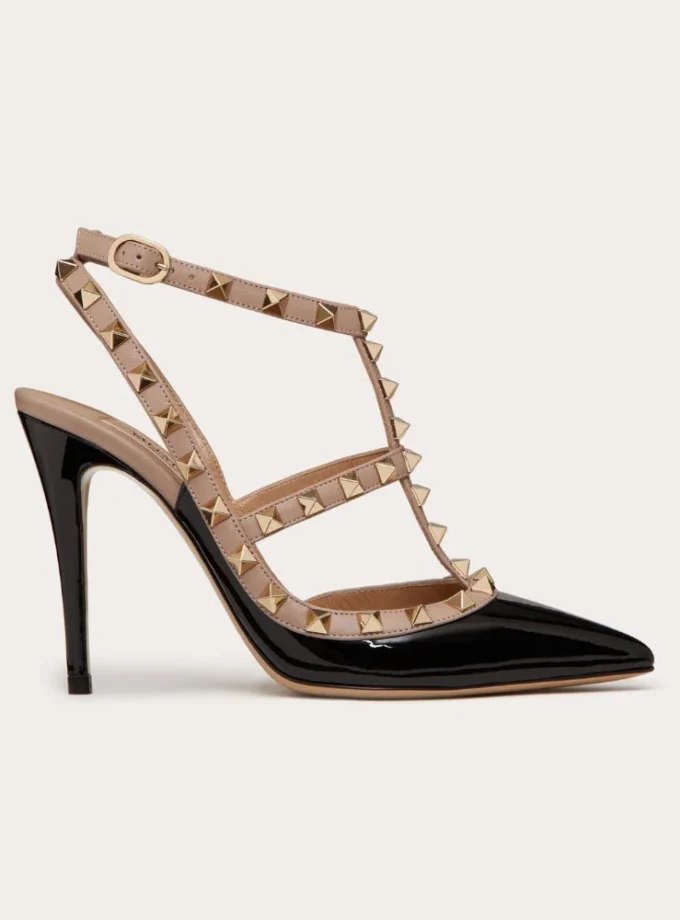 Valentino Rockstud Caged Black Pump