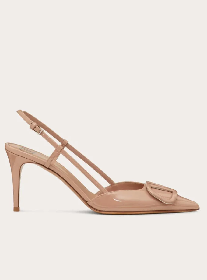 Valentino Vlogo Signature Slingback Beige Pump