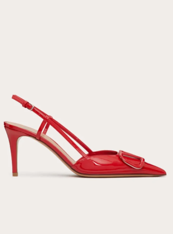 Valentino Vlogo Signature Slingback Red Pump