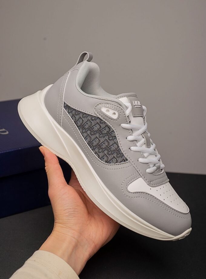 Dior Suede And Fabric B25 Grey/White