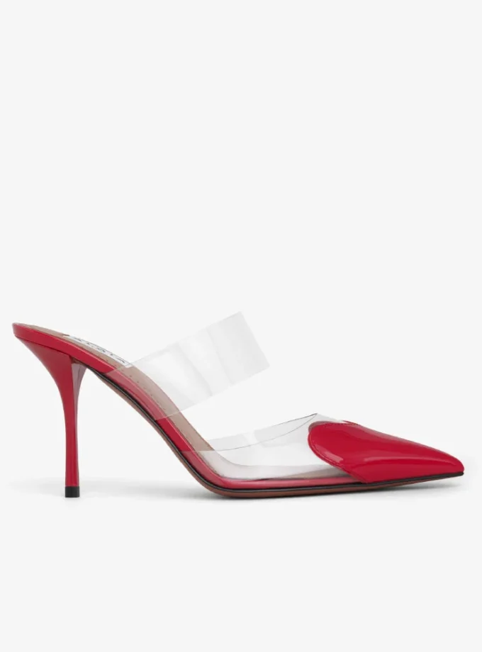 Alaïa Cœur Red Heart Mules