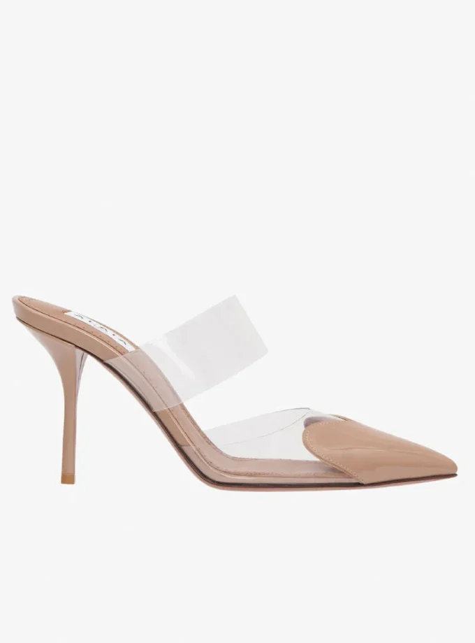 Alaïa Cœur Beige Heart Mules