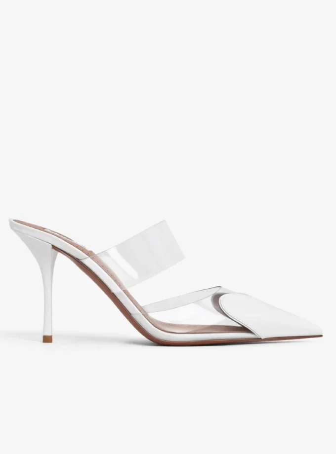Alaïa Cœur White Heart Mules