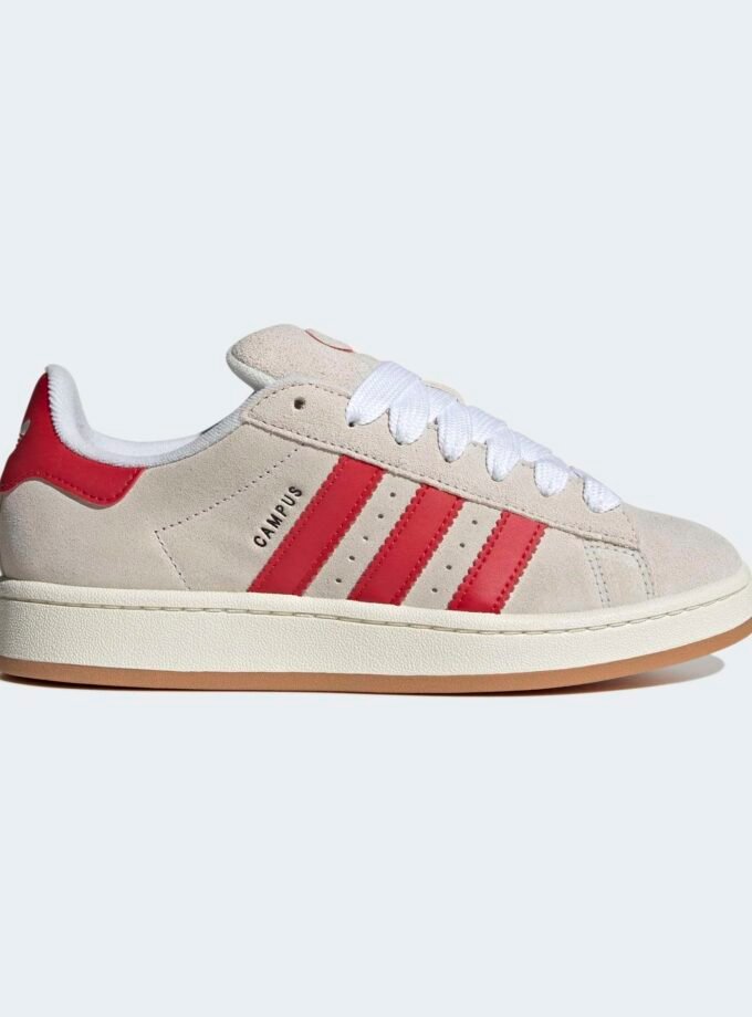 Adidas Campus 00s Crystal White Scarlet