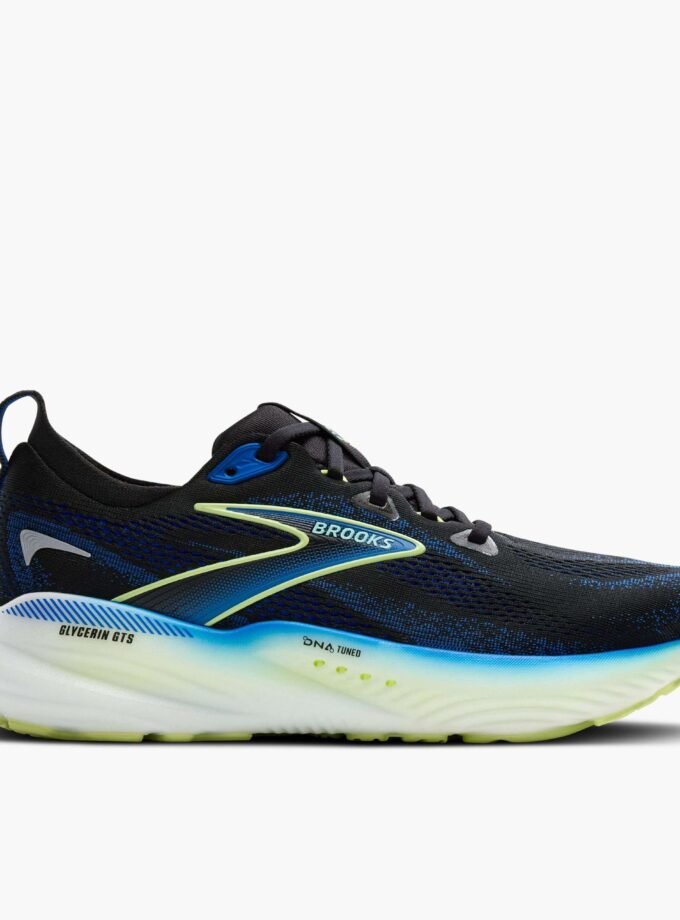 Brooks Glycerin GTS 22 Black Cobalt Neo Yellow