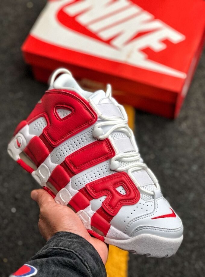 Nike Air More Uptempo White Red