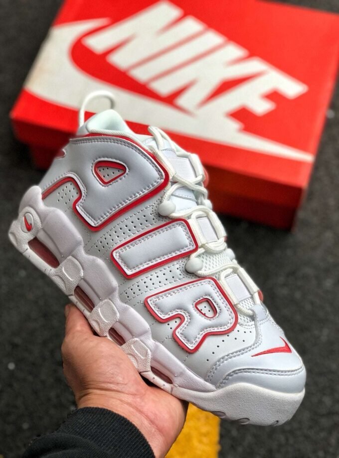 Nike Air More Uptempo White Varsity Red