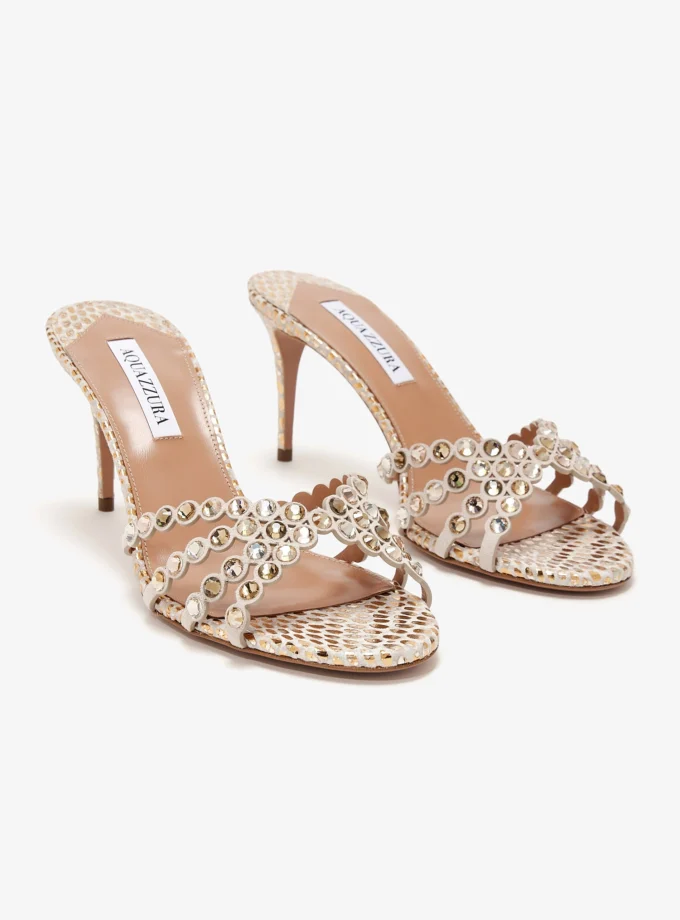 Aquazzura Tequila Sandals With A Gold-Tone