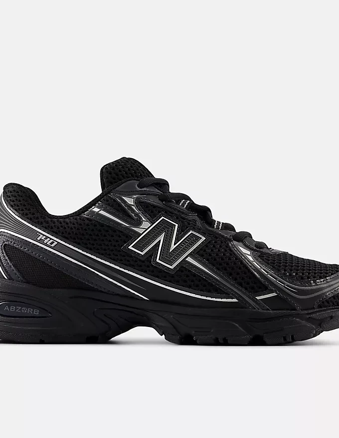 New Balance 740 BLACK with SILVER METALLIC