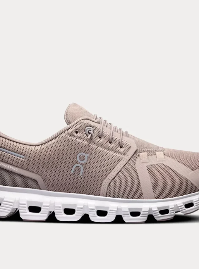On - Cloud 6 Fog White Running Shoe